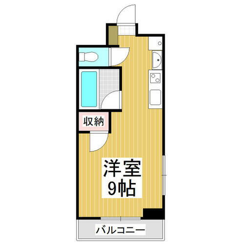 タクビル３ 5階 ワンルーム 賃貸物件詳細