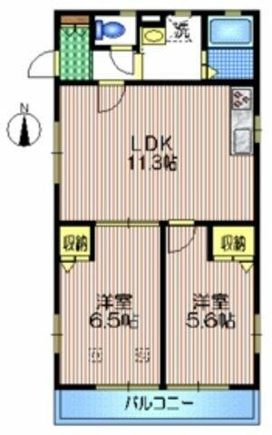 東京都世田谷区千歳台６丁目 千歳烏山駅 2LDK マンション 賃貸物件詳細