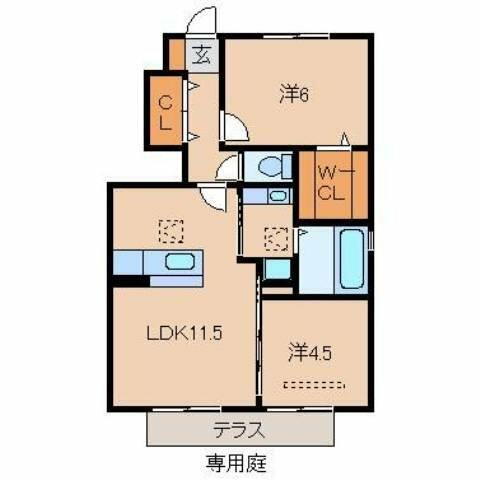 和歌山県岩出市曽屋 岩出駅 2LDK アパート 賃貸物件詳細