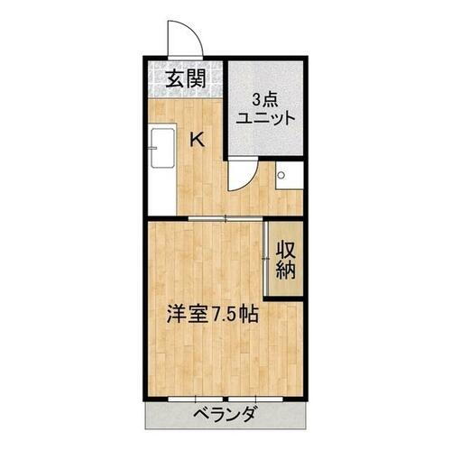 茨城県水戸市姫子１丁目 赤塚駅 1K マンション 賃貸物件詳細