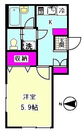東京都大田区矢口１丁目 武蔵新田駅 1K アパート 賃貸物件詳細