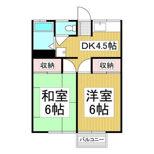 長野県松本市村井町南４丁目 村井駅 2K アパート 賃貸物件詳細