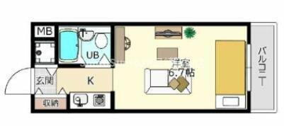 兵庫県尼崎市南塚口町２丁目 塚口駅 1K アパート 賃貸物件詳細