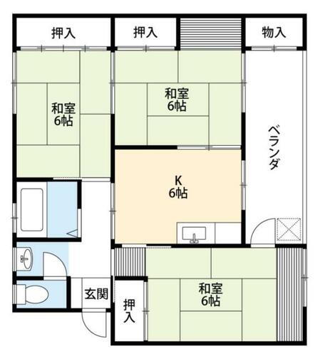 福島県福島市松山町 3K マンション 賃貸物件詳細