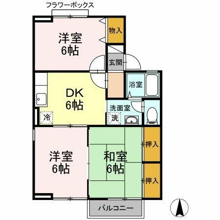福島県福島市吉倉字谷地 福島駅 3DK アパート 賃貸物件詳細