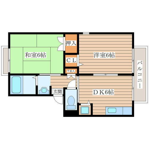 宮城県仙台市青葉区川平２丁目 2DK アパート 賃貸物件詳細