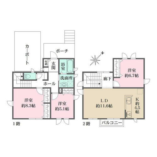 東京都北区滝野川１丁目 西ケ原駅 3LDK 一戸建て 賃貸物件詳細