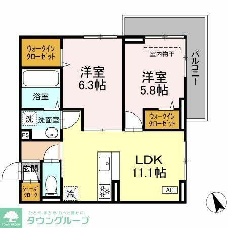 神奈川県川崎市高津区梶ケ谷６丁目 梶が谷駅 2LDK アパート 賃貸物件詳細