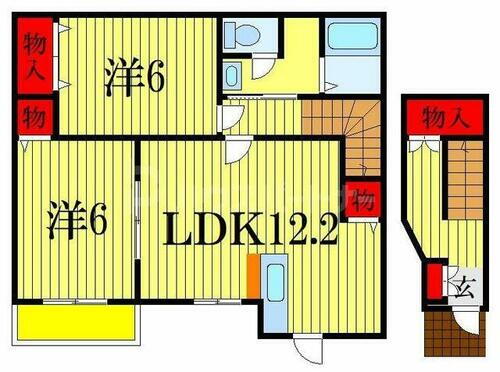 千葉県船橋市藤原５丁目 馬込沢駅 2LDK アパート 賃貸物件詳細