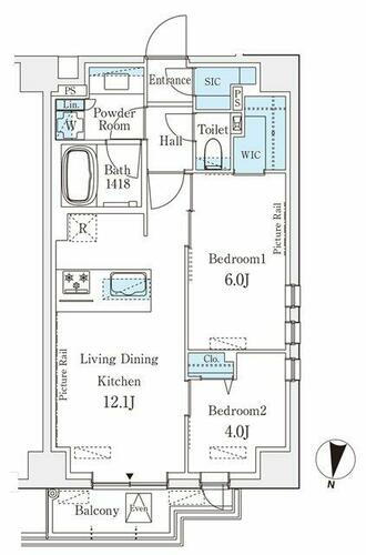 東京都港区南麻布１丁目 麻布十番駅 2LDK マンション 賃貸物件詳細