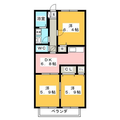 愛知県豊橋市多米西町３丁目 豊橋駅 3DK アパート 賃貸物件詳細