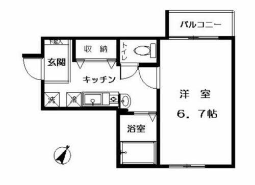 東京都目黒区中町１丁目 学芸大学駅 1K マンション 賃貸物件詳細