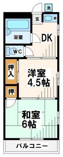 東京都府中市紅葉丘１丁目 多磨霊園駅 2K マンション 賃貸物件詳細