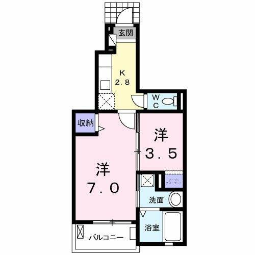 フォンターナ 1階 1K 賃貸物件詳細