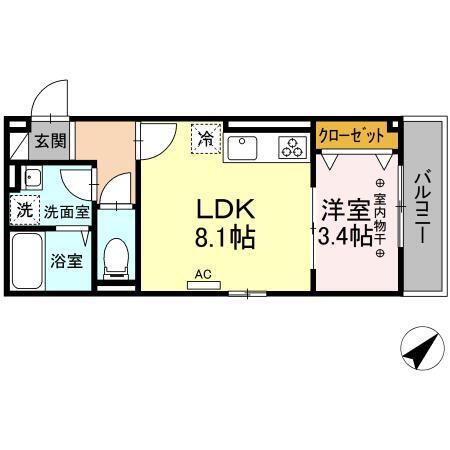 神奈川県平塚市夕陽ケ丘 平塚駅 1LDK アパート 賃貸物件詳細