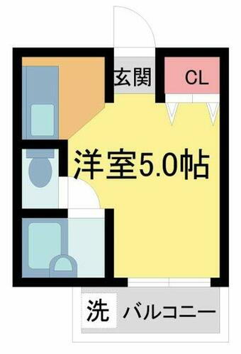 ベルフィーユＮＡＲＵＯ 2階 ワンルーム 賃貸物件詳細