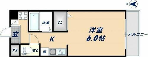 大阪府東大阪市瓢箪山町 瓢箪山駅 1K マンション 賃貸物件詳細