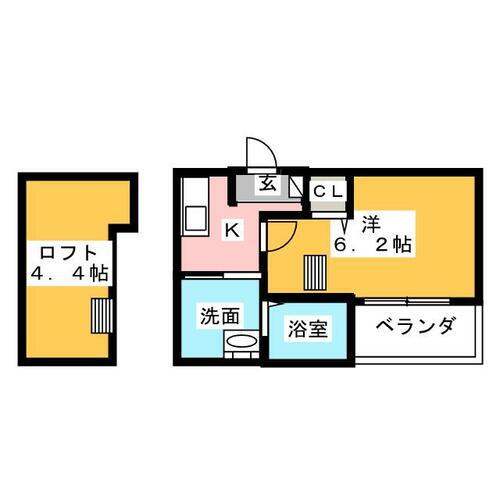 愛知県名古屋市西区中小田井１丁目 中小田井駅 1K アパート 賃貸物件詳細