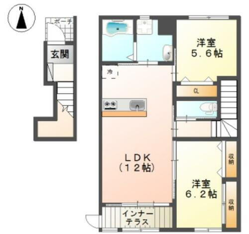 大阪府寝屋川市上神田２丁目 賃貸アパート