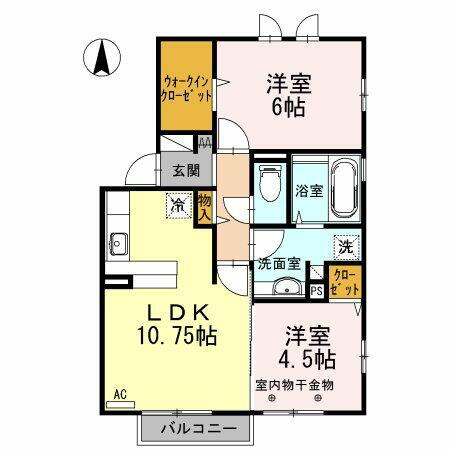 福井県福井市文京７丁目 日華化学前駅 2LDK アパート 賃貸物件詳細