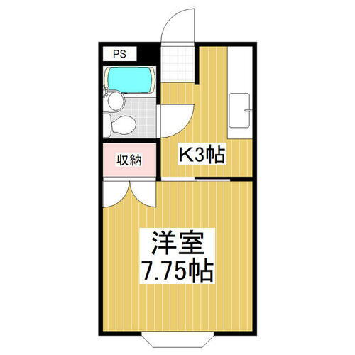 長野県松本市大字新村 北新・松本大学前駅 1K アパート 賃貸物件詳細