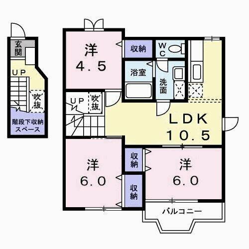 群馬県伊勢崎市富塚町 剛志駅 3LDK アパート 賃貸物件詳細