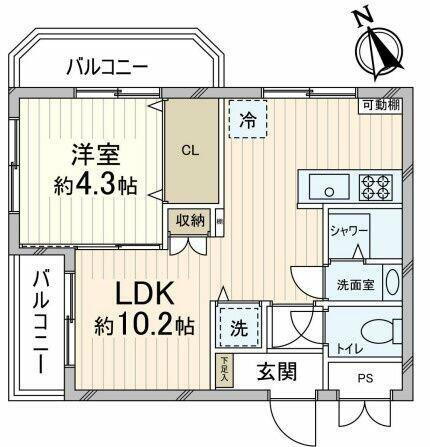 東京都世田谷区若林４丁目 若林駅 1LDK マンション 賃貸物件詳細