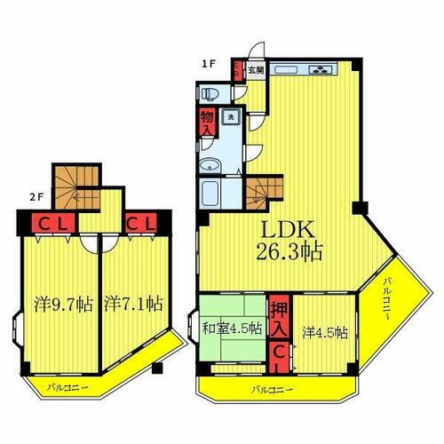埼玉県さいたま市大宮区宮町３丁目 大宮駅 4LDK マンション 賃貸物件詳細