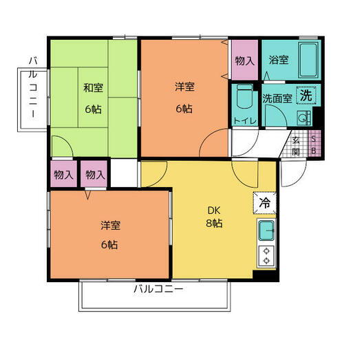 千葉県船橋市上山町２丁目 船橋法典駅 3DK アパート 賃貸物件詳細