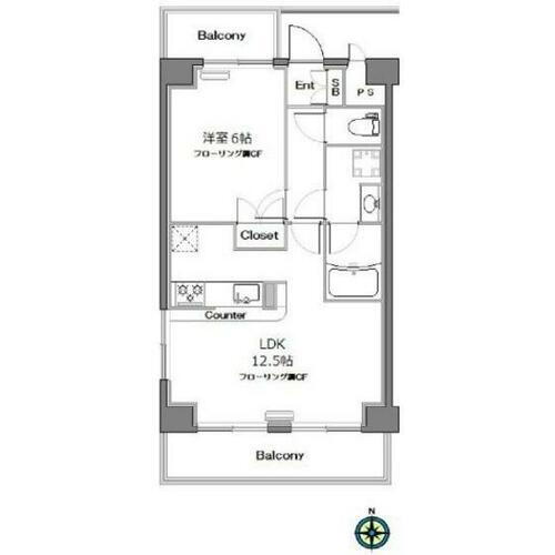 東京都中野区中央３丁目 新中野駅 1LDK マンション 賃貸物件詳細
