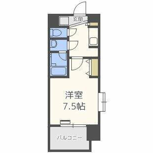 スプランディッド難波Ⅱ 6階 1K 賃貸物件詳細