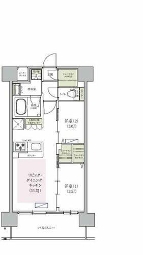 アーバネックス中崎町Ⅱ 6階 2LDK 賃貸物件詳細