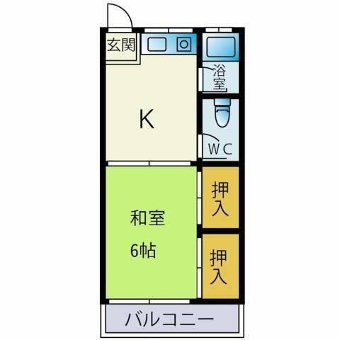 群馬県高崎市下豊岡町 北高崎駅 1K アパート 賃貸物件詳細