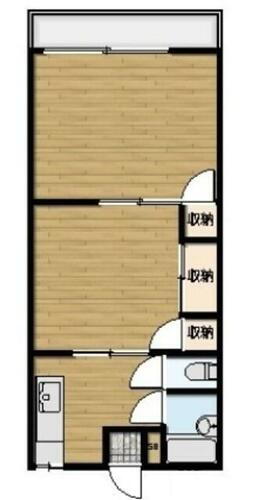 千葉県千葉市中央区葛城３丁目 千葉寺駅 2K アパート 賃貸物件詳細