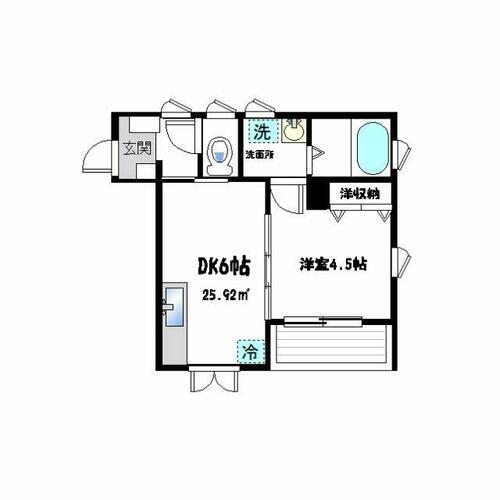 東京都中野区東中野２丁目 東中野駅 1DK アパート 賃貸物件詳細