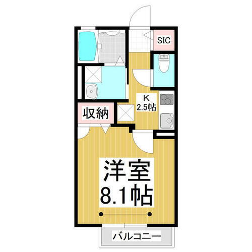 長野県長野市差出南２丁目 安茂里駅 1K アパート 賃貸物件詳細