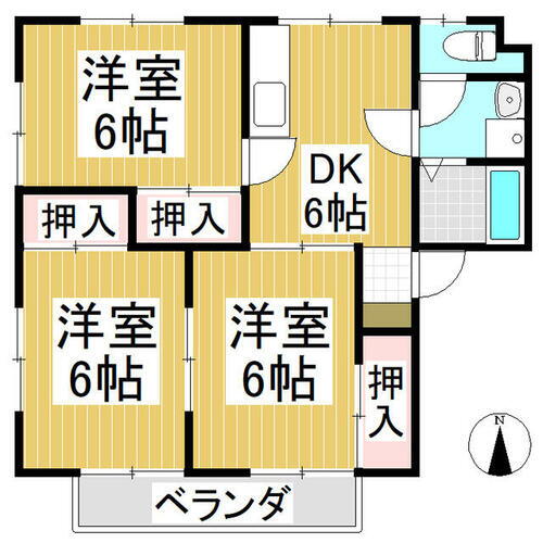 グリーンハイツ山口 1階 3DK 賃貸物件詳細