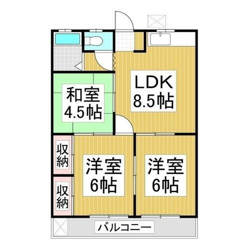 エスポワール楓 2階 3DK 賃貸物件詳細