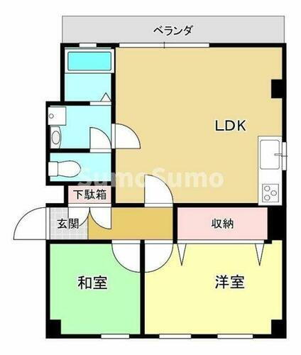 ポコアポコ本山ハウス 4階 2LDK 賃貸物件詳細
