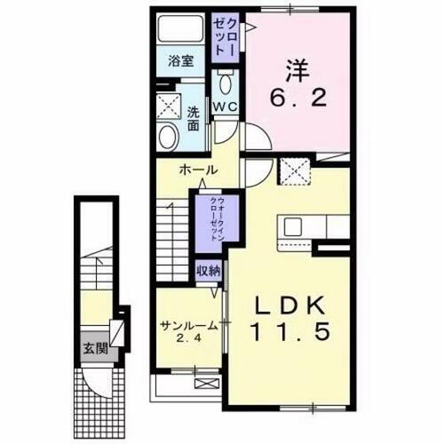 群馬県前橋市下大島町 前橋大島駅 1LDK アパート 賃貸物件詳細