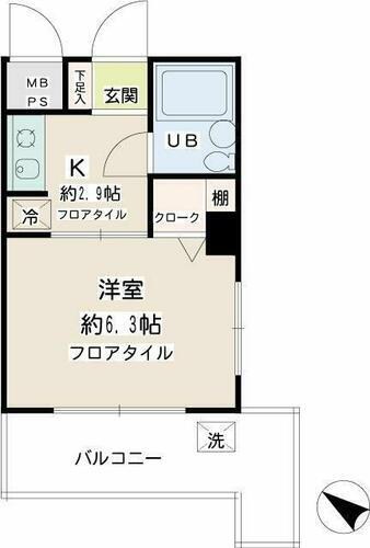神奈川県横浜市南区永田北２丁目 井土ヶ谷駅 1K マンション 賃貸物件詳細