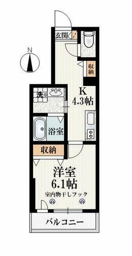 東京都練馬区石神井町２丁目 石神井公園駅 1K マンション 賃貸物件詳細