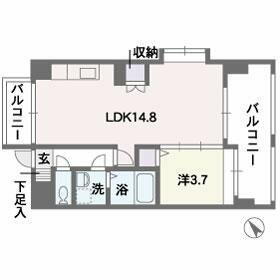 福岡県福岡市中央区高砂２丁目 西鉄平尾駅 1LDK マンション 賃貸物件詳細