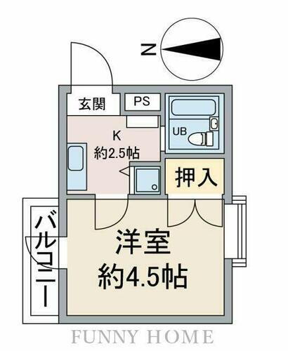 東京都杉並区和泉４丁目 方南町駅 1K マンション 賃貸物件詳細