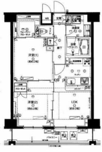 東京都墨田区緑３丁目 森下駅 2LDK マンション 賃貸物件詳細