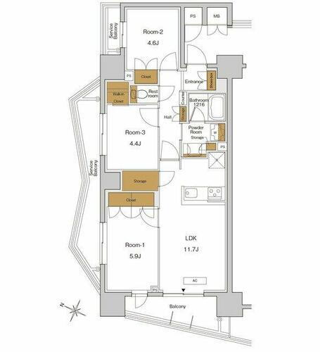 東京都北区東十条３丁目 東十条駅 3LDK マンション 賃貸物件詳細