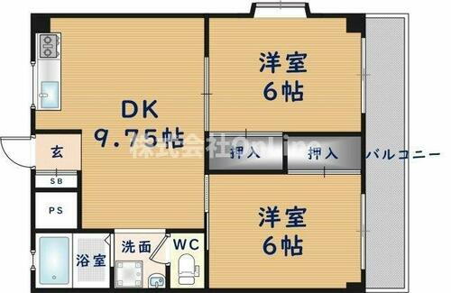 大阪府八尾市若林町３丁目 八尾南駅 2LDK マンション 賃貸物件詳細