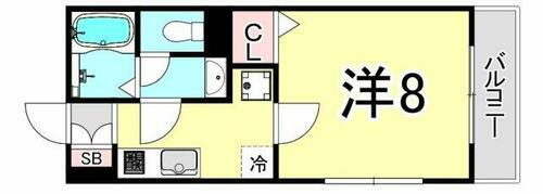 兵庫県芦屋市船戸町 芦屋駅 1K アパート 賃貸物件詳細