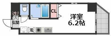 エルミタージュ難波南Ⅴ 8階 ワンルーム 賃貸物件詳細