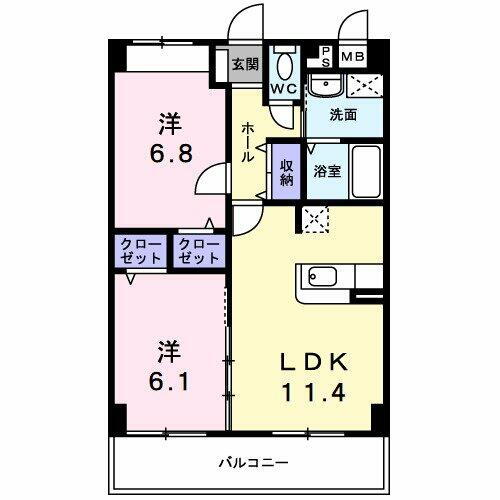 大阪府寝屋川市梅が丘１丁目 寝屋川公園駅 2LDK マンション 賃貸物件詳細